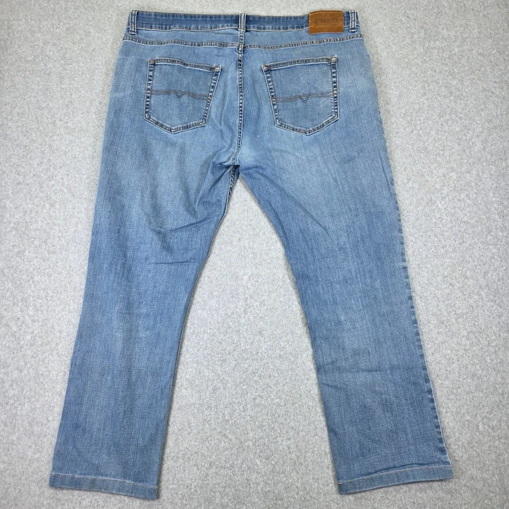 Polo Ralph Lauren Simon Jeans Men's 42/29 Light Wash Blue Straight‎ Leg Denim